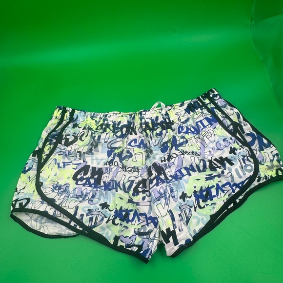 Jordan Blue and Green Athletic Shorts Lightweight Elastic‎ Waist - Picture 2 of 5